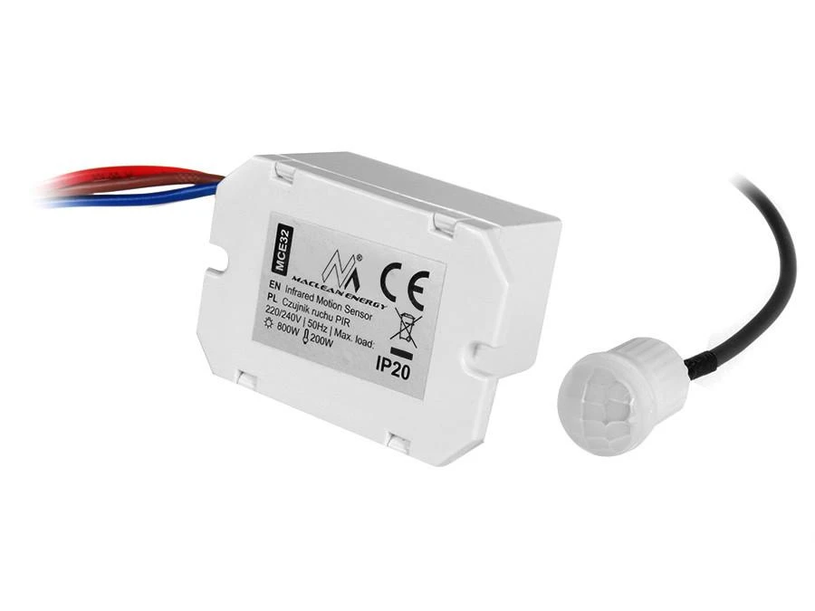MACLEAN MCE32 Maclean MCE32 automatinis jungiklis su PIR judesio jutiklio jutiklio apsauga 800W
