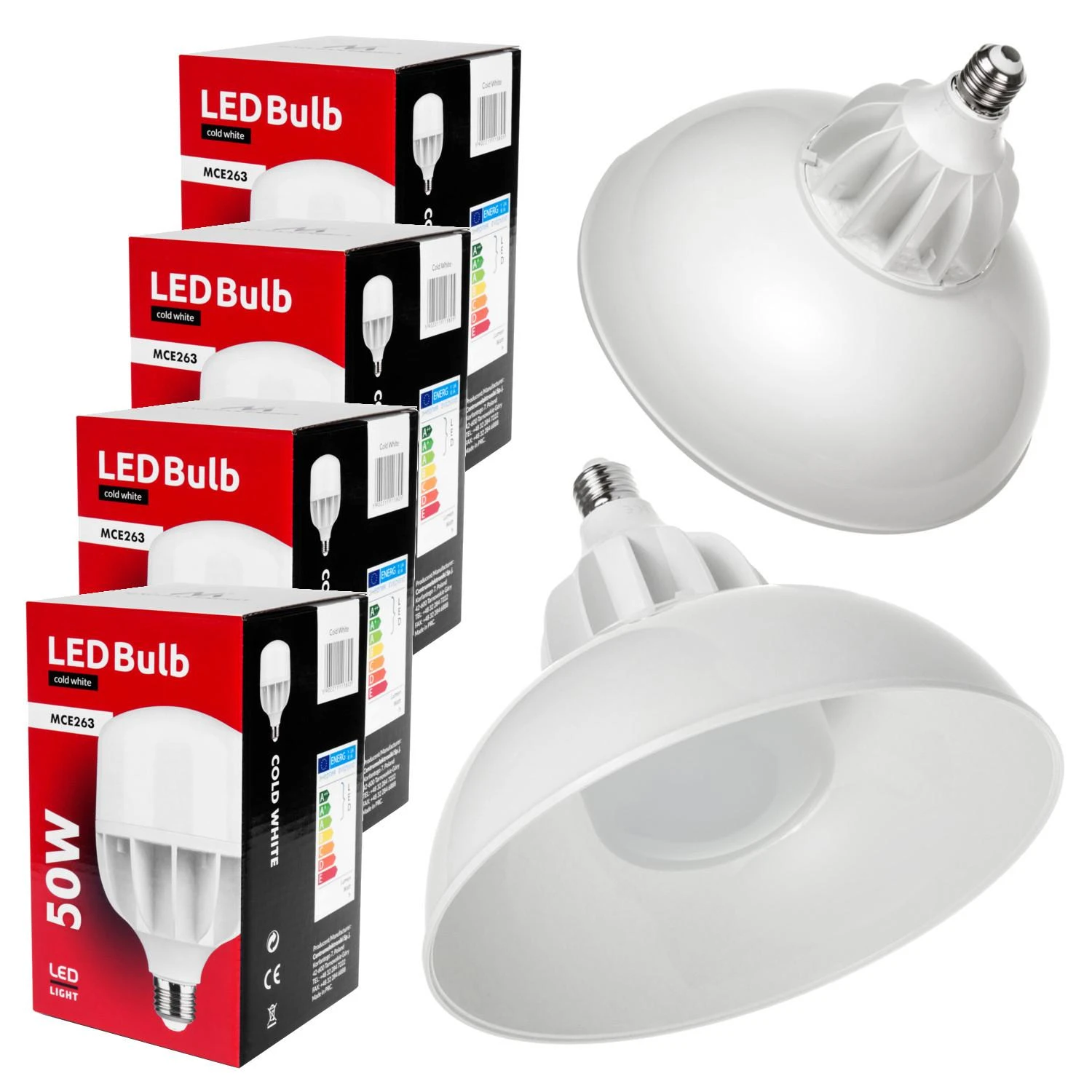 Lubinis šviestuvas Klosz „Maclean“ šviestuvo gaubtas, reflektorius, 50 W LED lemputėms, CW, medžiaga: PC, MCE417