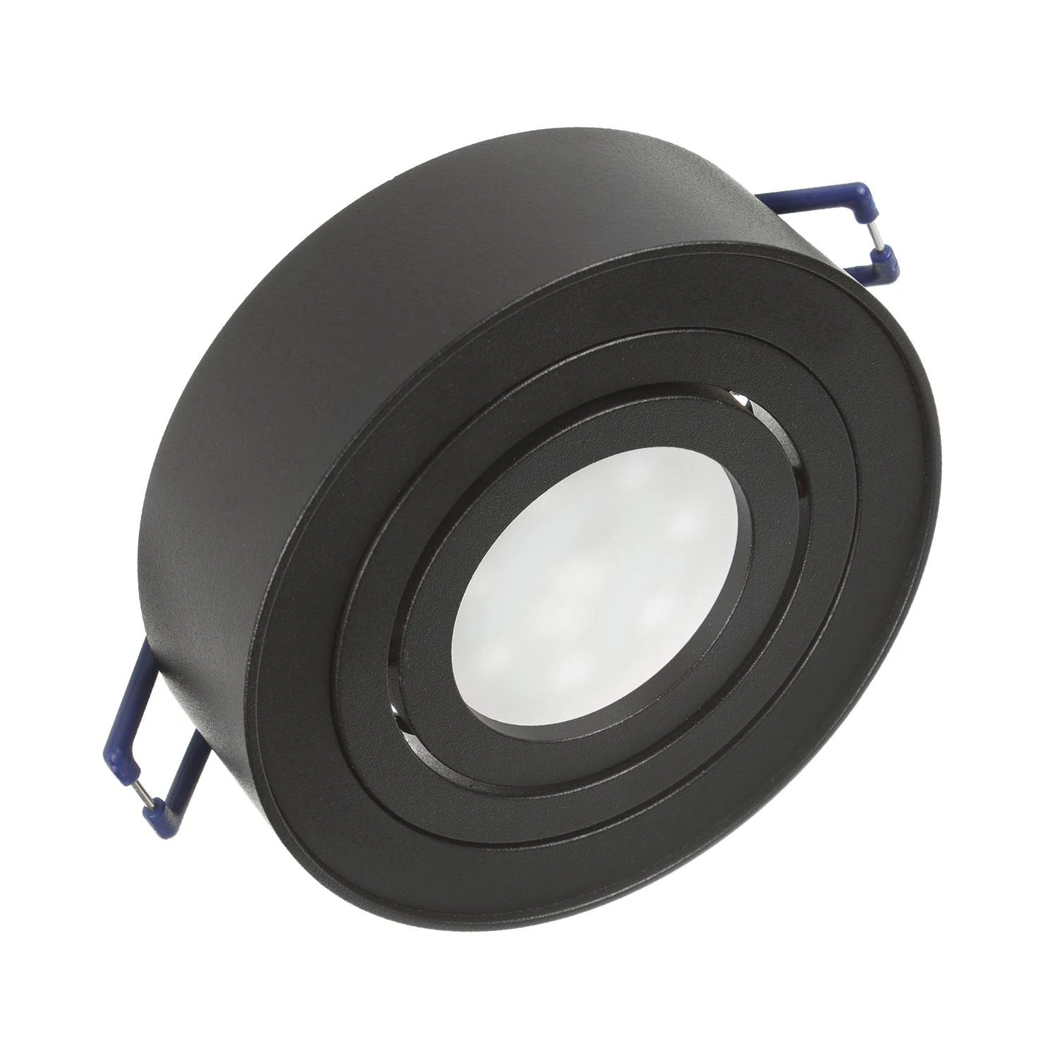 Oprawa Įleidžiamas šviestuvas, „Maclean“ LED vamzdinis, taškinis, SPOT, MR16/GU10 šviesos šaltiniams, juodas, 94x32 mm, apvalus, aliuminis, MCE462 B