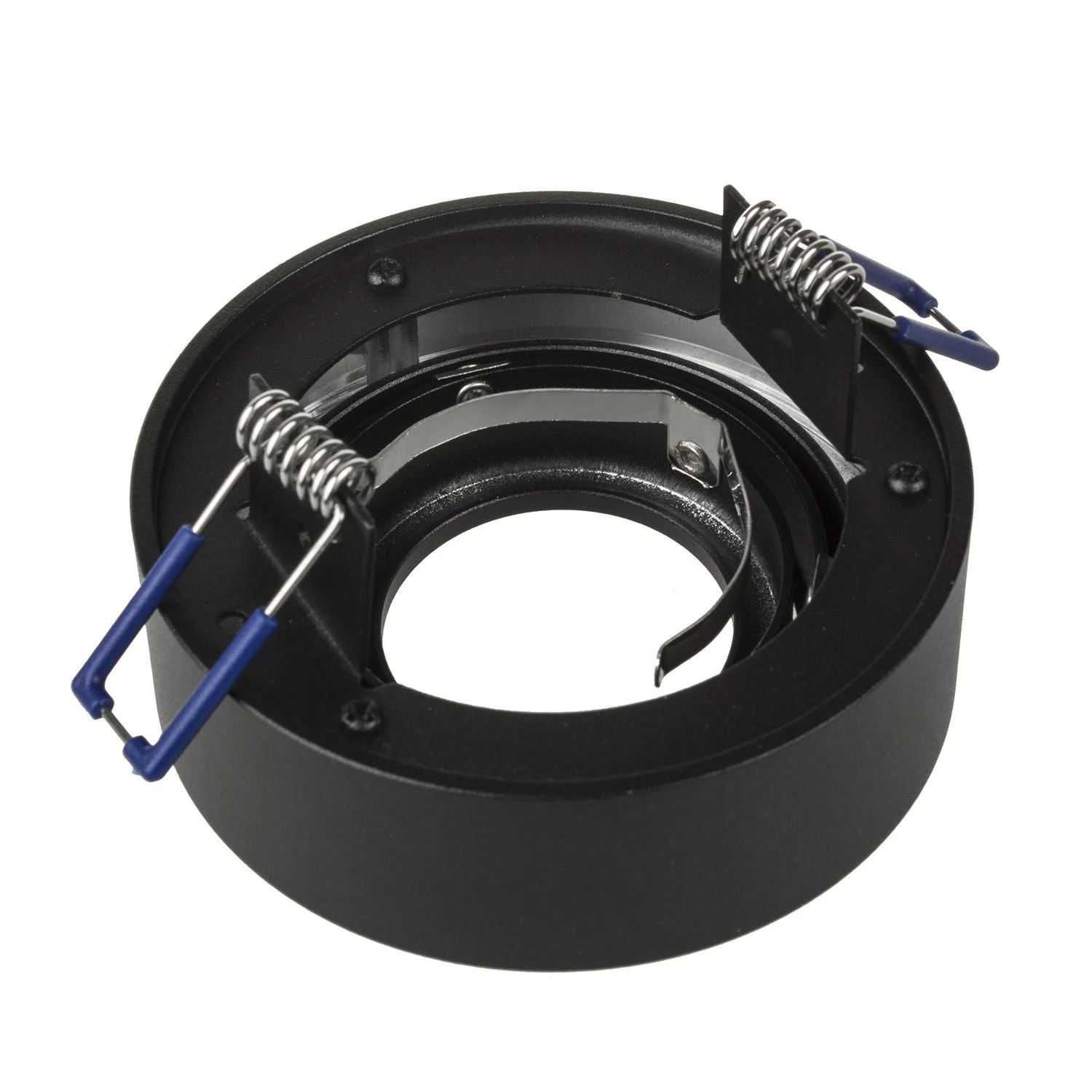Oprawa Įleidžiamas šviestuvas, „Maclean“ LED vamzdinis, taškinis, SPOT, MR16/GU10 šviesos šaltiniams, juodas, 94x32 mm, apvalus, aliuminis, MCE462 B