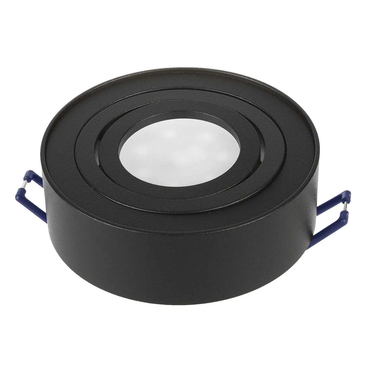 Oprawa Įleidžiamas šviestuvas, „Maclean“ LED vamzdinis, taškinis, SPOT, MR16/GU10 šviesos šaltiniams, juodas, 94x32 mm, apvalus, aliuminis, MCE462 B