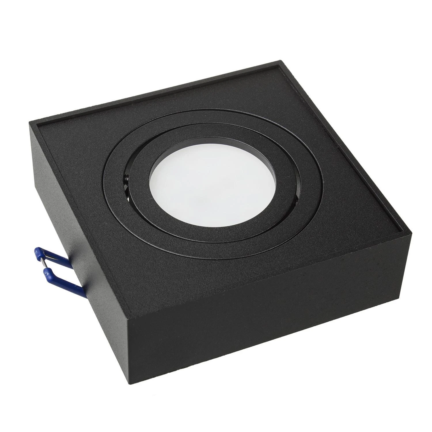 Oprawa Įleidžiamas šviestuvas, LED vamzdinis „Maclean“, taškinis, SPOT, MR16/GU10, juodas, 94x94x32 mm, kvadratinis, aliuminis, MCE464 B