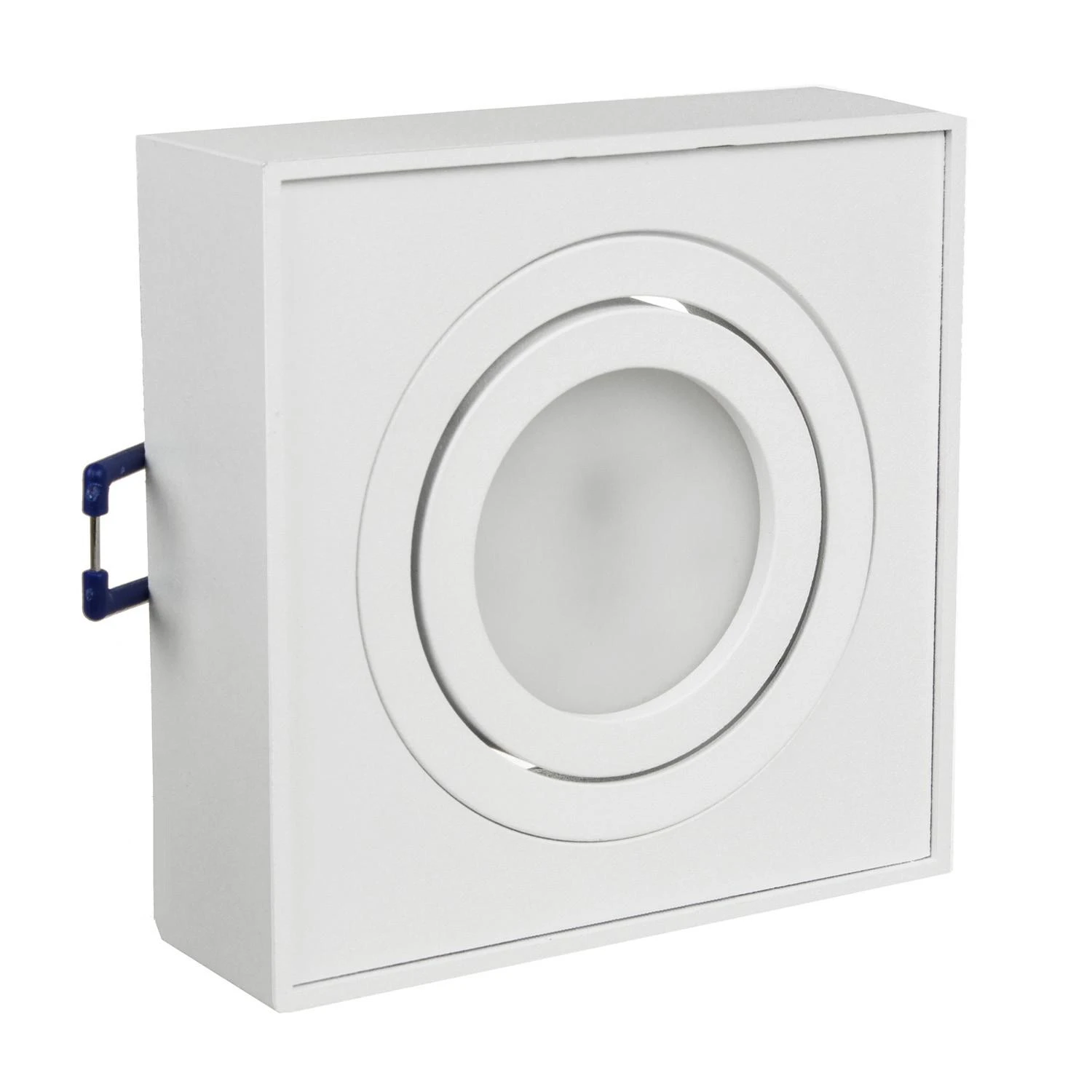 Lampa, „Maclean“ lubinis šviestuvas, prožektorius, MR16/GU10 šviesos šaltiniams, baltas, 94x94x32 mm, kvadratinis, aliuminis, MCE464 W