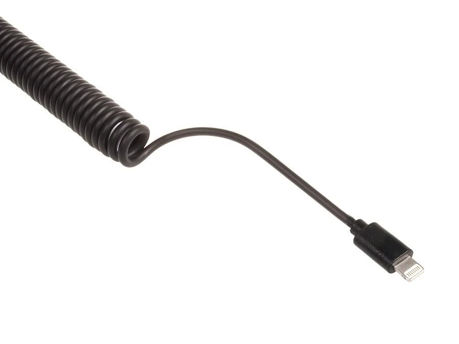 Maclean MCE76 37545 Automobilinis įkroviklis 2xUSB, 5.2A, „Lightning“ spiralė 1.8m