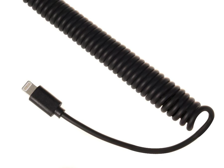 Maclean MCE76 37545 Automobilinis įkroviklis 2xUSB, 5.2A, „Lightning“ spiralė 1.8m