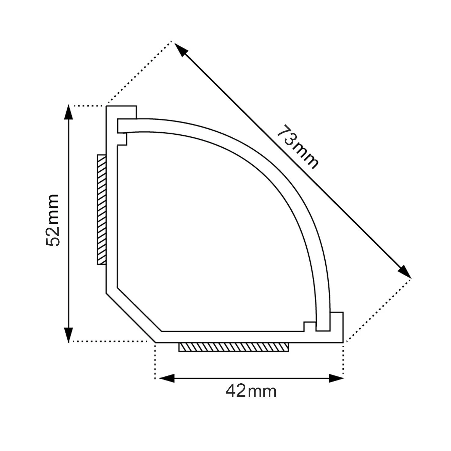 MACLEAN MCTV-577 Maclean MCTV-577 Kabelio dangtelis kabeliniam kanalui 1,5m 73 * 42MM Baltas su juostele