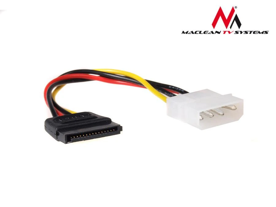 MACLEAN MCTV-633 Maclean MCTV-633 maitinimo keitiklio kabelio adapteris Molex SATA