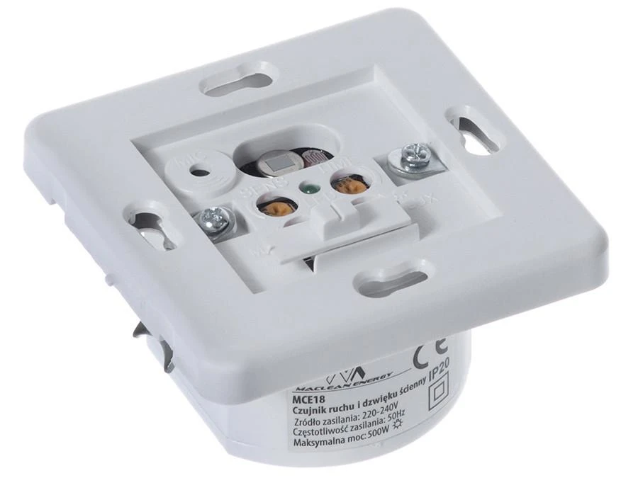 Maclean Oem Judesio ir garso jutiklis PIR + mikrofonas MCE18