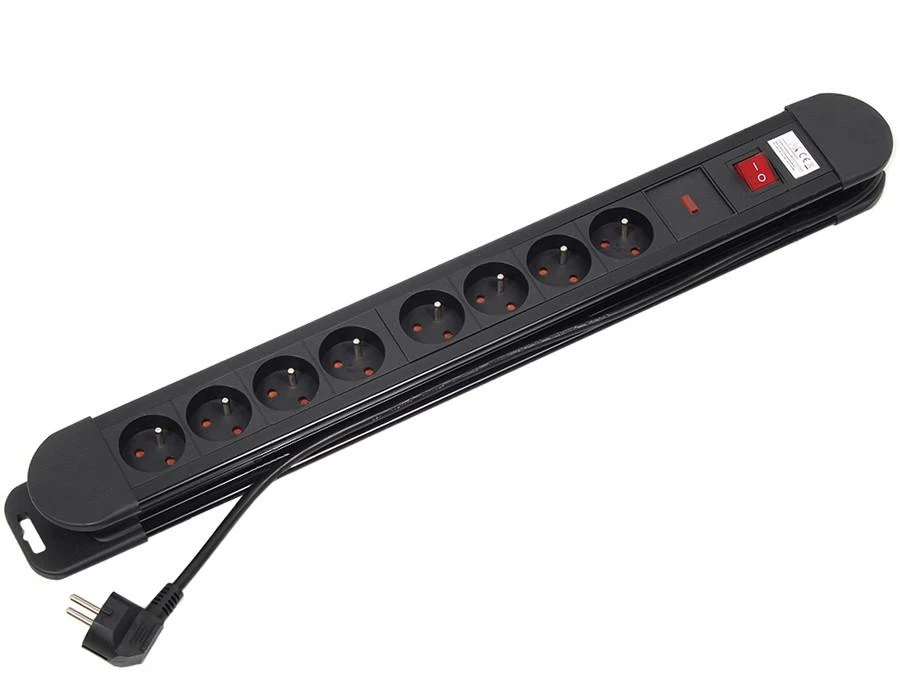 MACLEAN MCE11 Maclean MCE11 Power Strip 8 lizdas su jungikliu