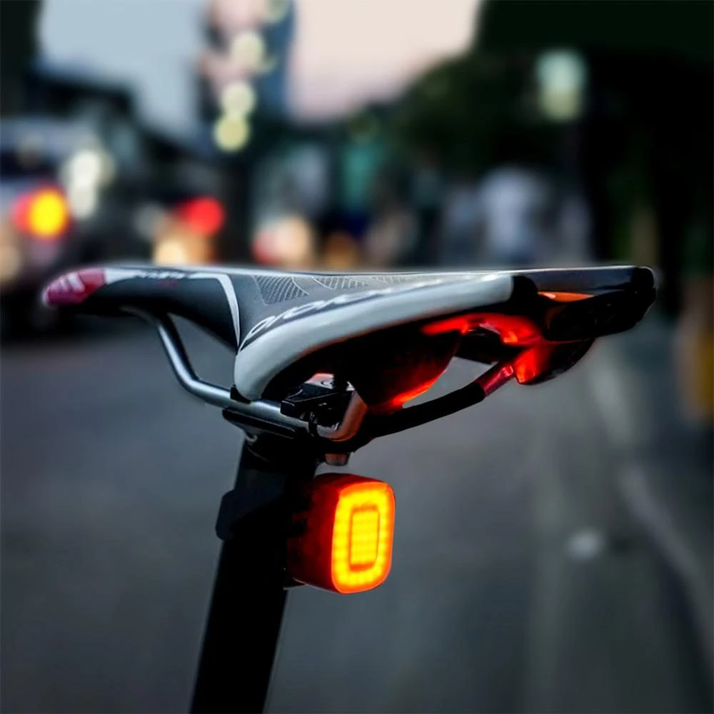 Lampka „Maclean“ LED galinis dviračio žibintas, prieblandos jutiklis, USB automatinis išsijungimas COB, maks. 125 lm, 450 mAh baterija, MCE355
