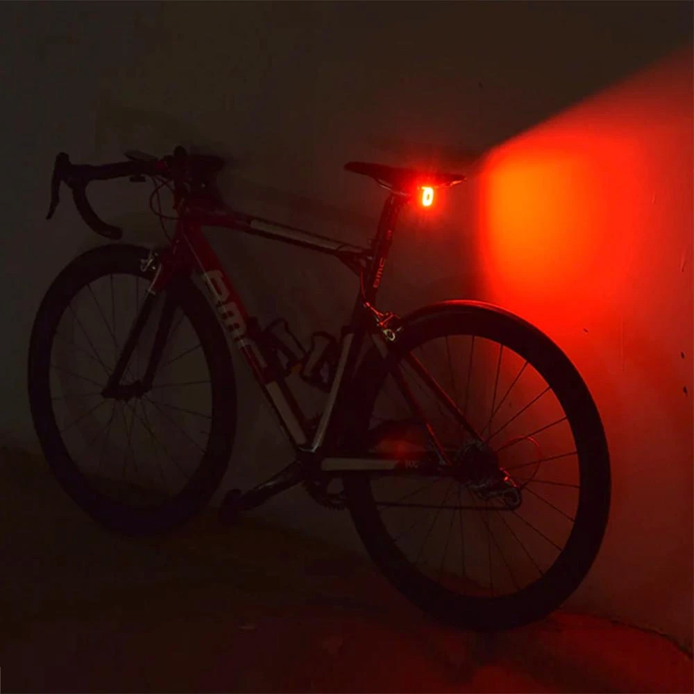 Lampka „Maclean“ LED galinis dviračio žibintas, prieblandos jutiklis, USB automatinis išsijungimas COB, maks. 125 lm, 450 mAh baterija, MCE355