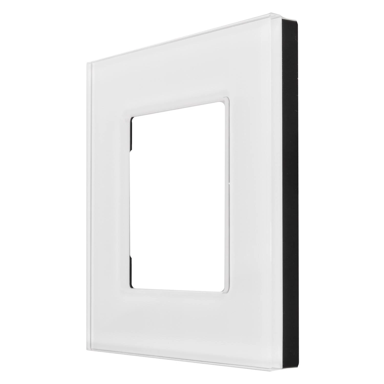 Szklana „Maclean“ vieno stiklo rėmelis, baltas, 86x86 mm, MCE730W