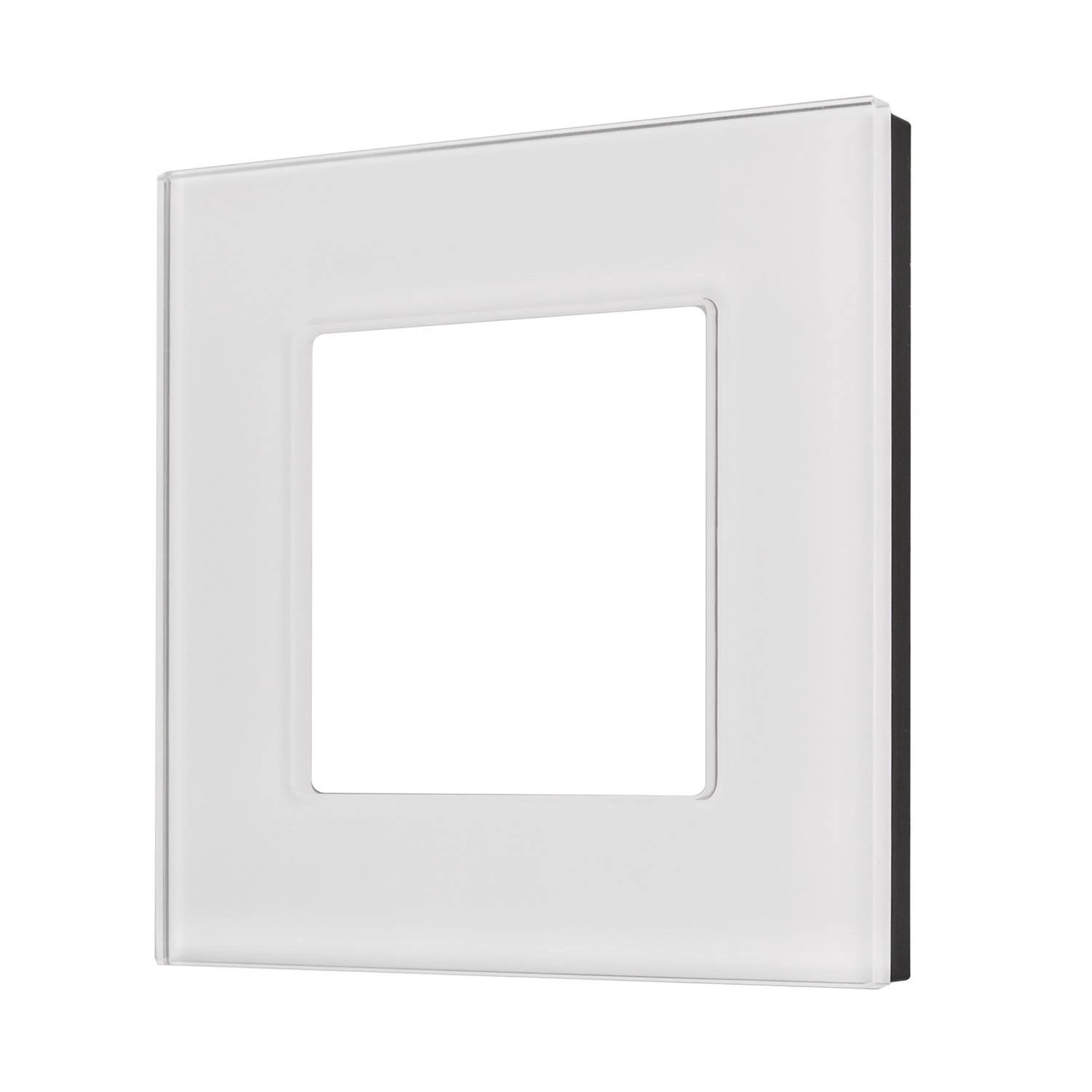 Szklana „Maclean“ vieno stiklo rėmelis, baltas, 86x86 mm, MCE730W