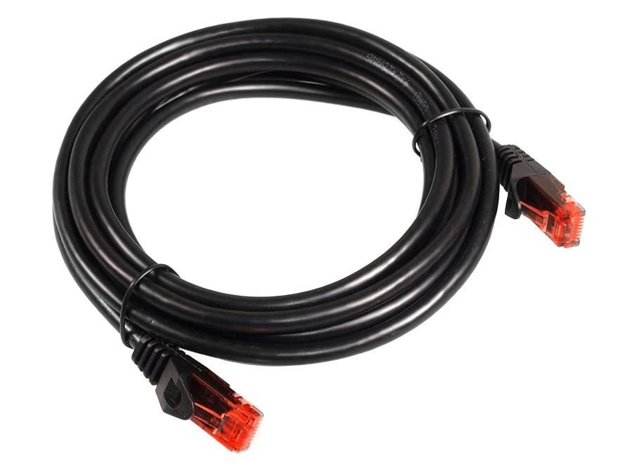MACLEAN MCTV-742 Maclean MCTV-742 Patchcord UTP cat6 Kabelio kištukas-kištukas 3m juodas