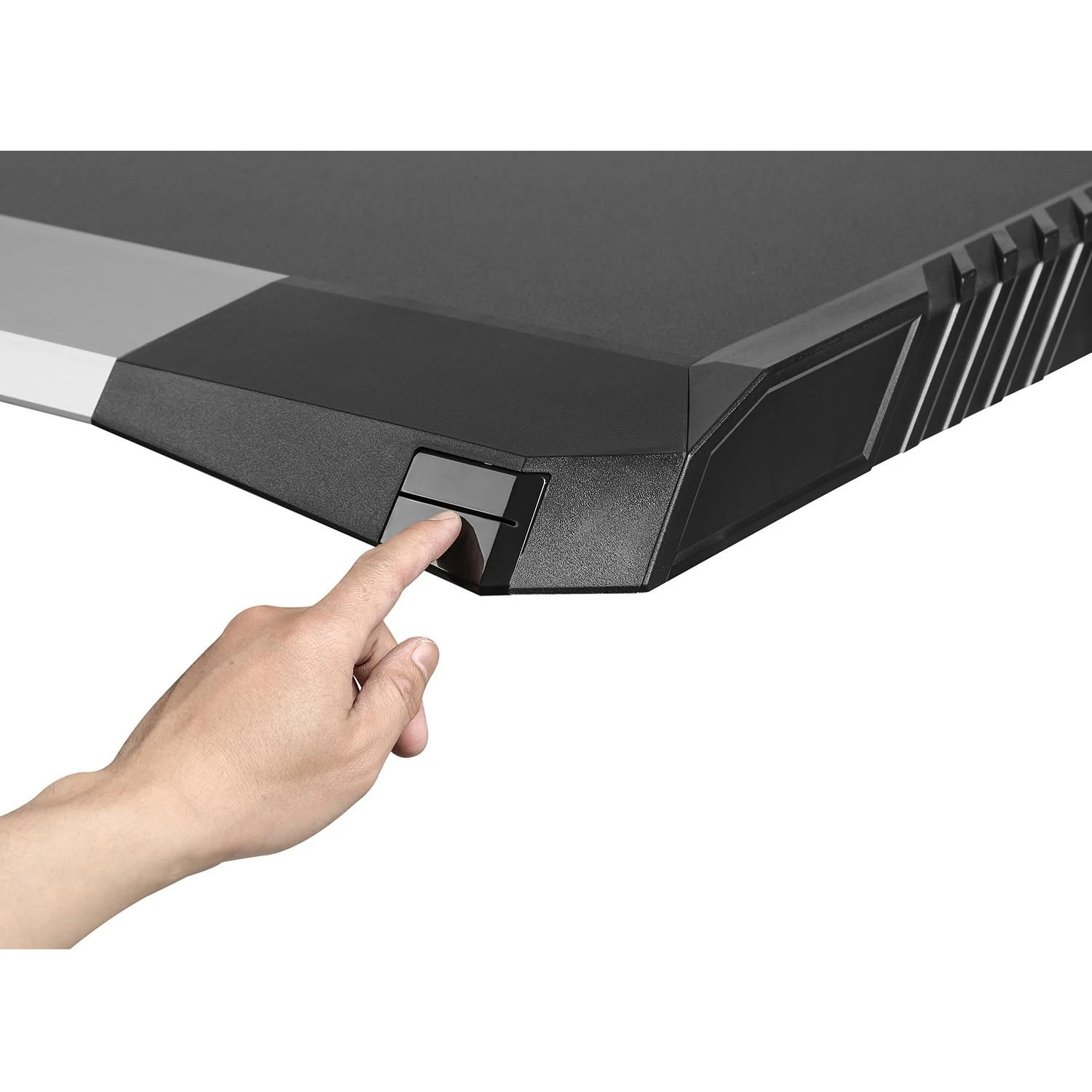 Biurko Žaidimų stalas, juodas, didelis, RGB LED, NanoRS RS150, maks. 50 kg, aukštis 780 mm
