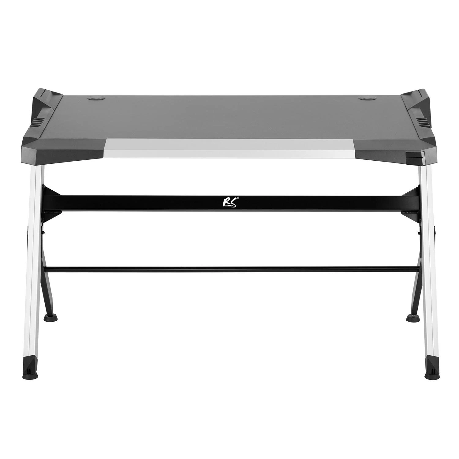 Biurko Žaidimų stalas, juodas, didelis, RGB LED, NanoRS RS150, maks. 50 kg, aukštis 780 mm
