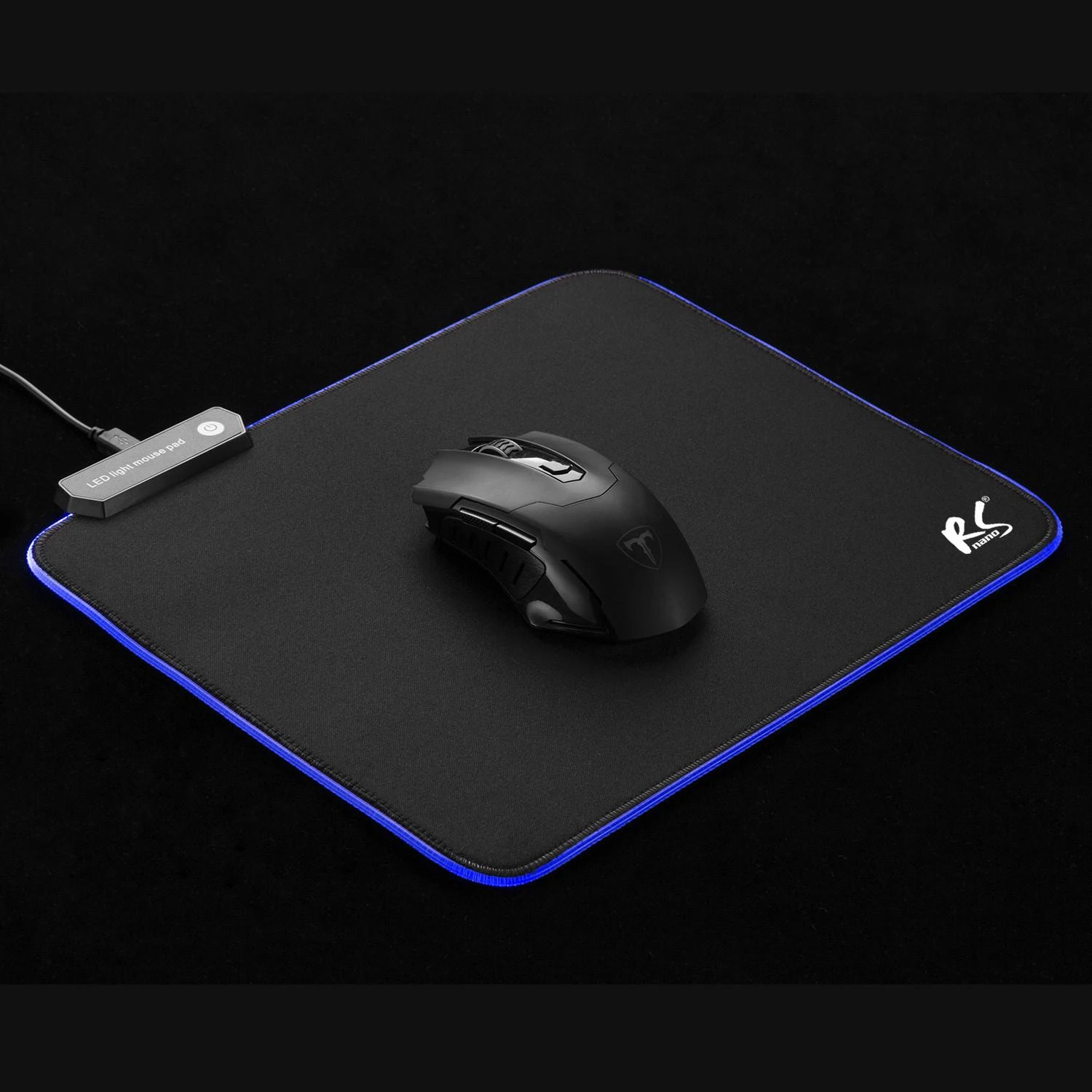 Gamingowa Pelės kilimėlis žaidimams su RGB LED apšvietimu NanoRS, 300x250x4mm, RS704