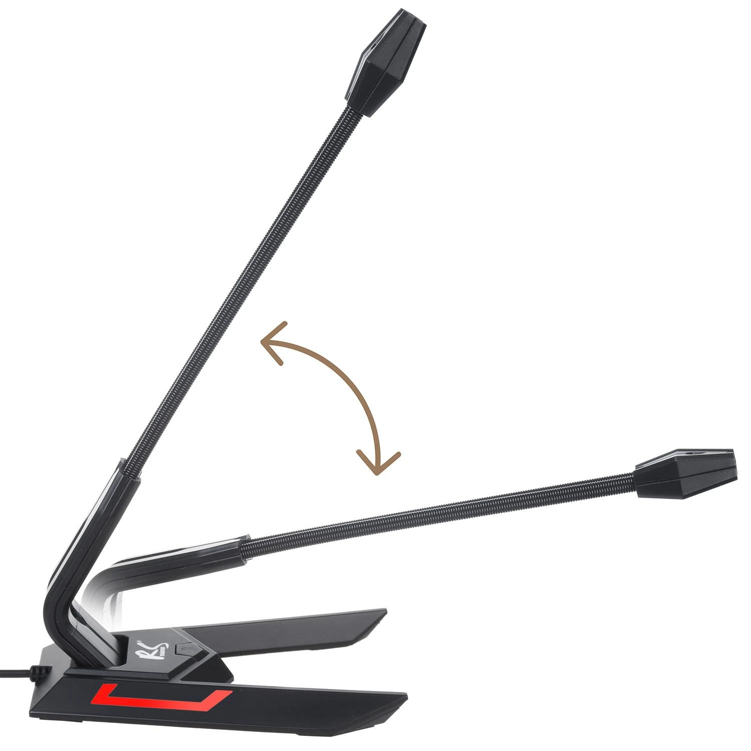 MACLEAN RS710 NanoRS RS710 USB LED žaidimų mikrofonas „YouTube“ srautinis 1,5 m jautrumas 21 dB+3 dB