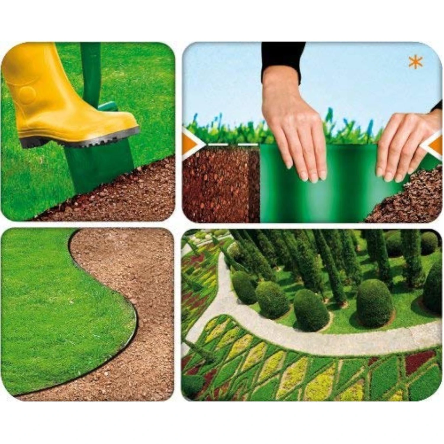 CELLFAST OBRZEŻE OGRODOWE ZIELONE 15cm x 9m