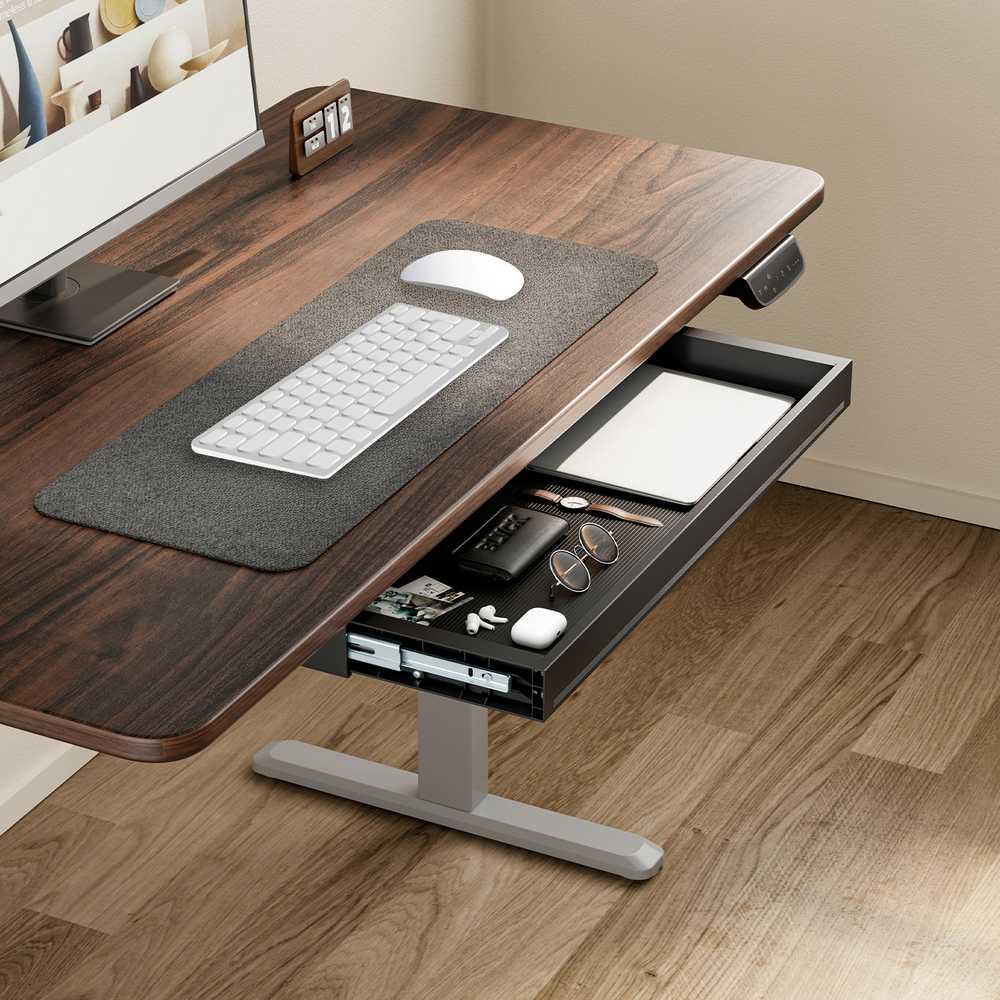 Ergo Office plokščias stalčius po stalu, plotis 758 mm, maks. apkrova 10 kg, juodas, ER-302 B