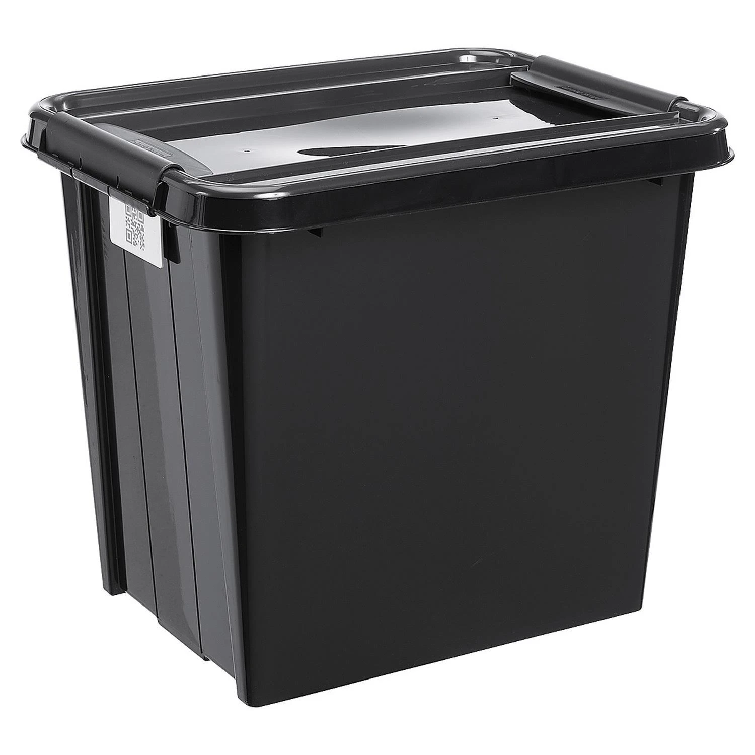 Plast Team Pojemnik PlastTeam ProBox Recycle QR 53L juodas konteineris su dangteliu
