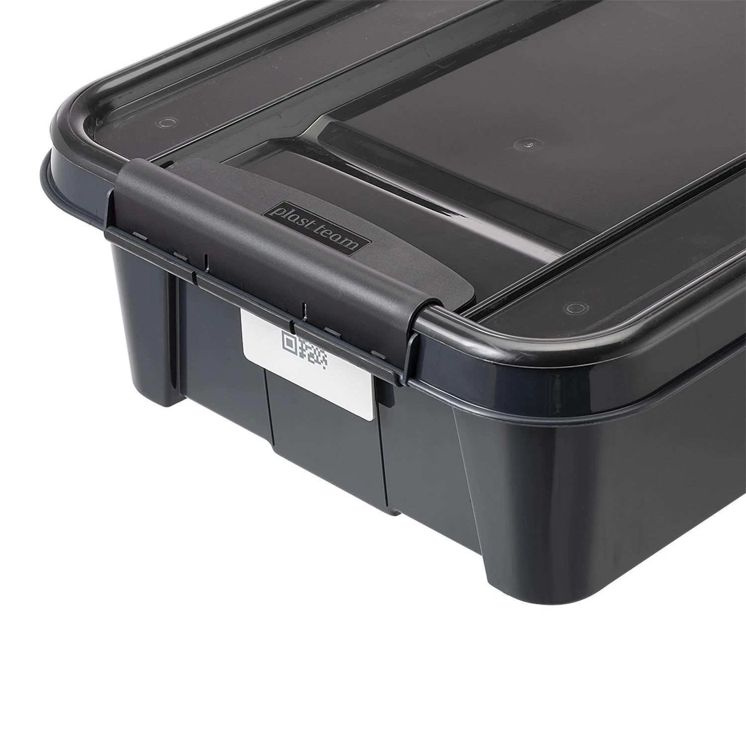 Plast Team Pojemnik PlastTeam ProBox Recycle QR 31L juodas konteineris po lova su dangčiu