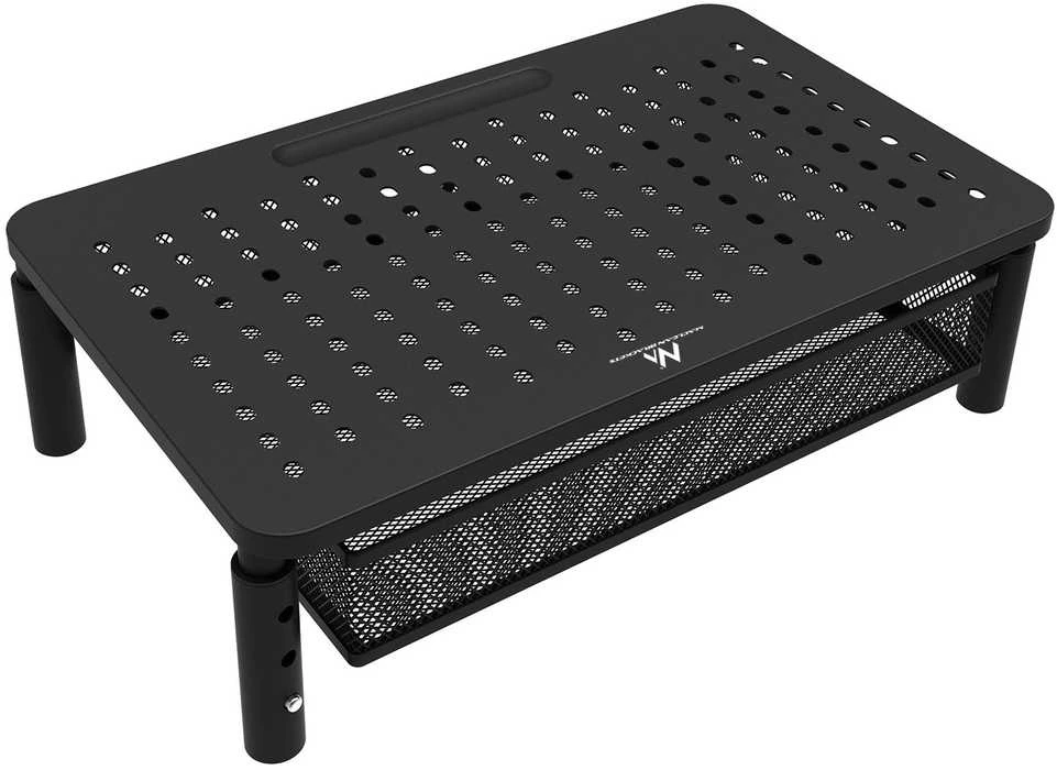 Monitoriaus Stovas - Maclean MC-947 Reguliuojamas Juodas 13-32"
