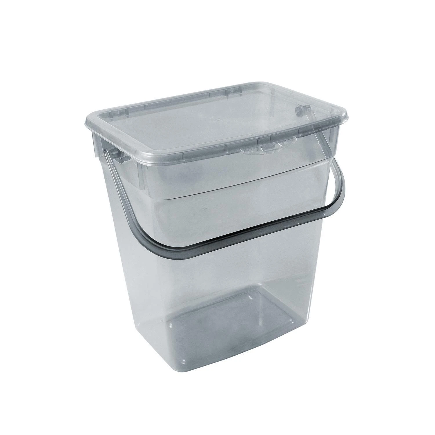 Pojemnik Plast Team miltelių indas 10 l, permatomas, pilkas