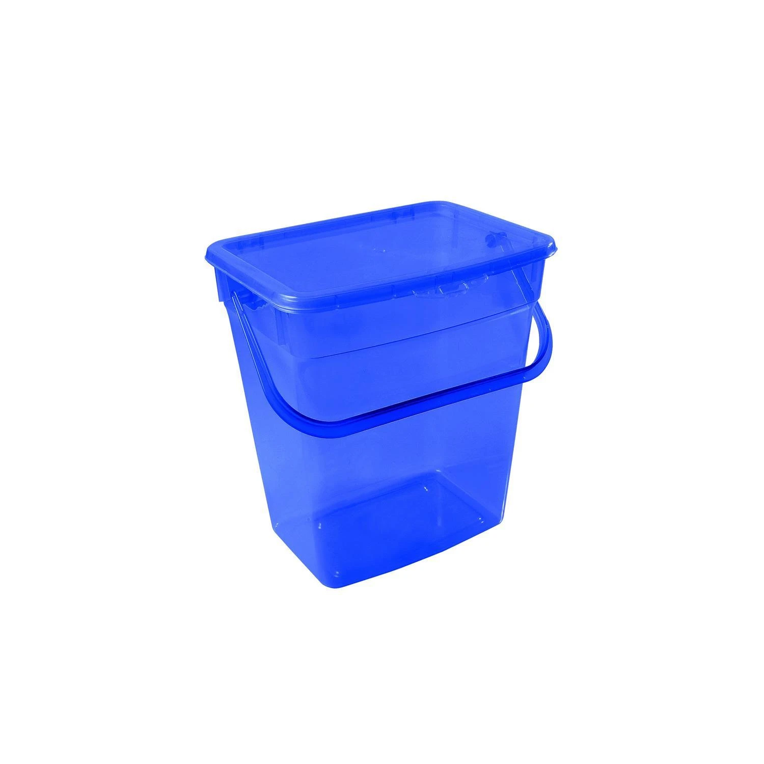 Pojemnik Plast Team 6 l miltelių indas, permatomas, tamsiai mėlynas