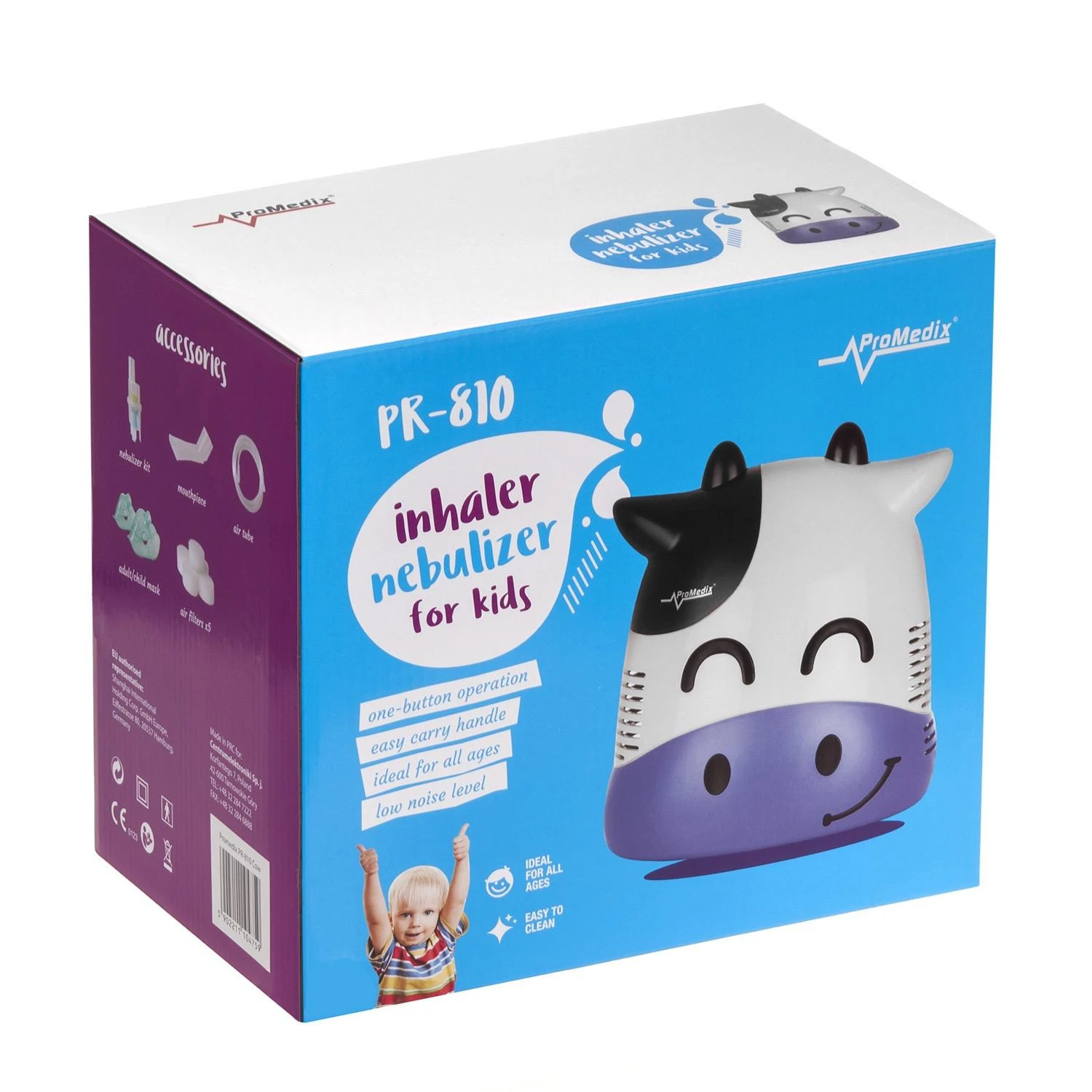 Promedix vaikiškas inhaliatorius PR-810 - karvutė