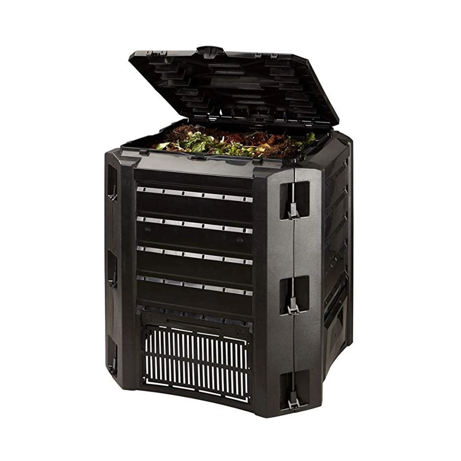 PROSPERPLAST komposto dėžė 380L Juoda 82 x 72 x 72cm