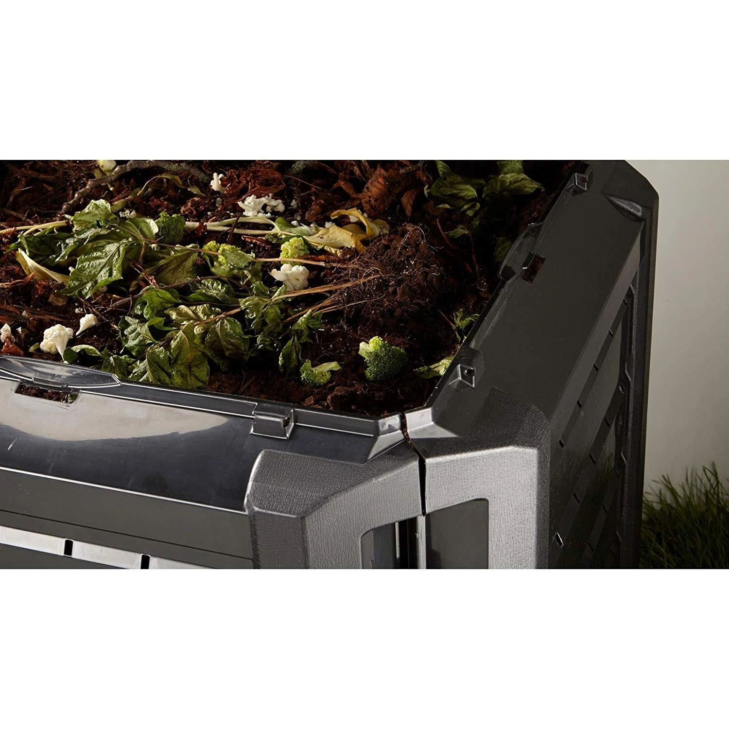 PROSPERPLAST komposto dėžė 380L Juoda 82 x 72 x 72cm