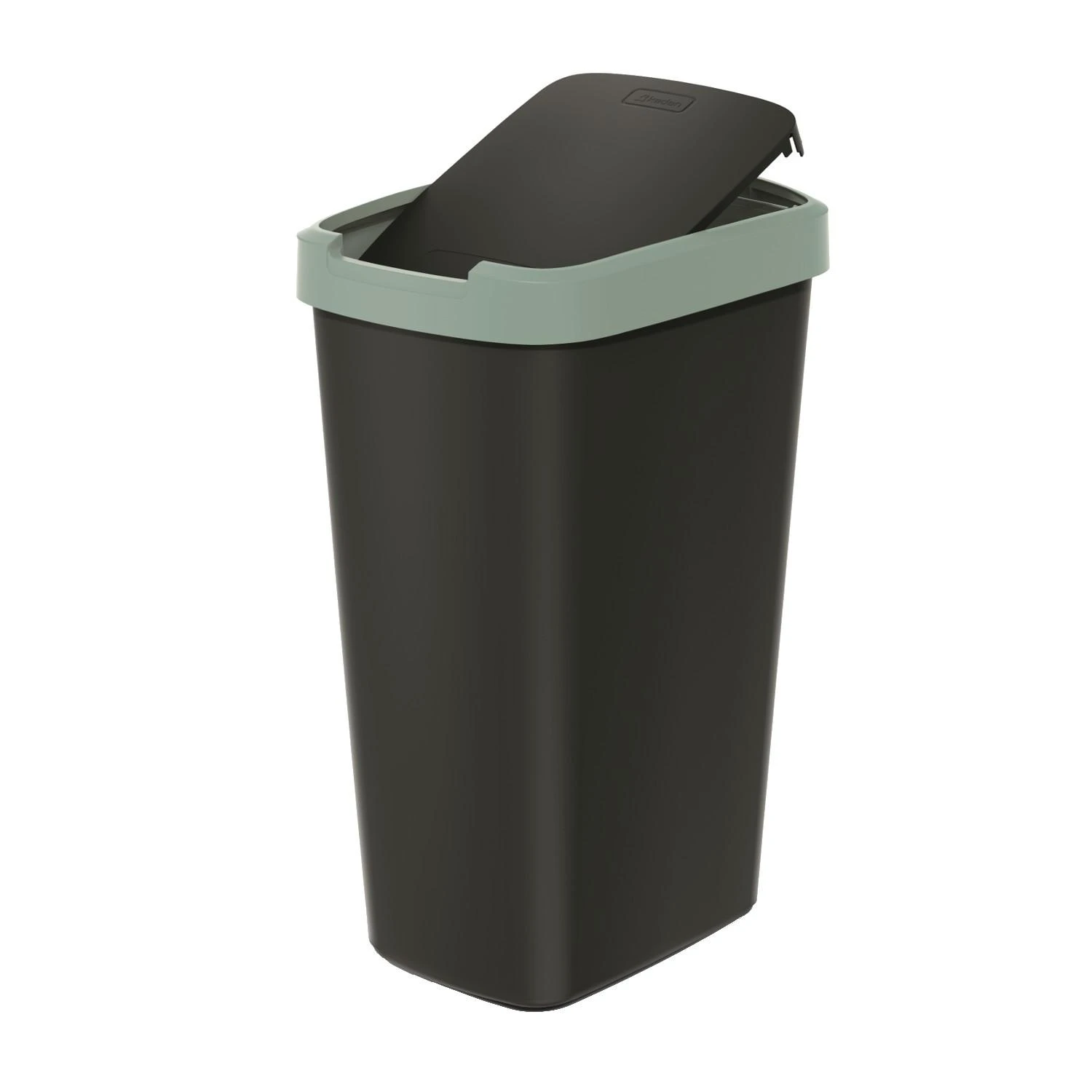 Prosperplast Šiukšlių dėžė COMPACTA Q - šviesiai žalia 45l