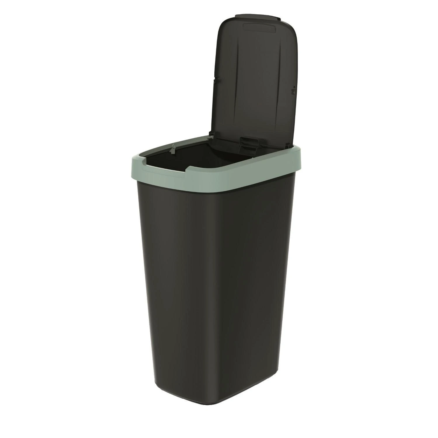 Prosperplast Šiukšlių dėžė COMPACTA Q - šviesiai žalia 45l