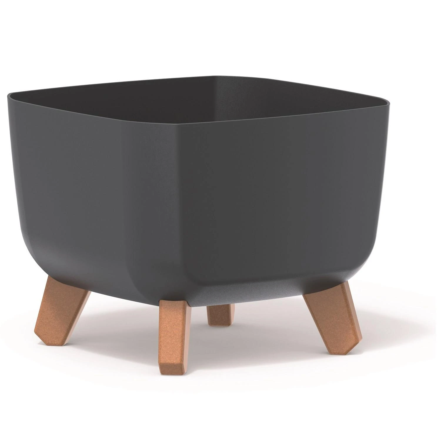 Prosperplast gracia square 24 cm antracito spalva