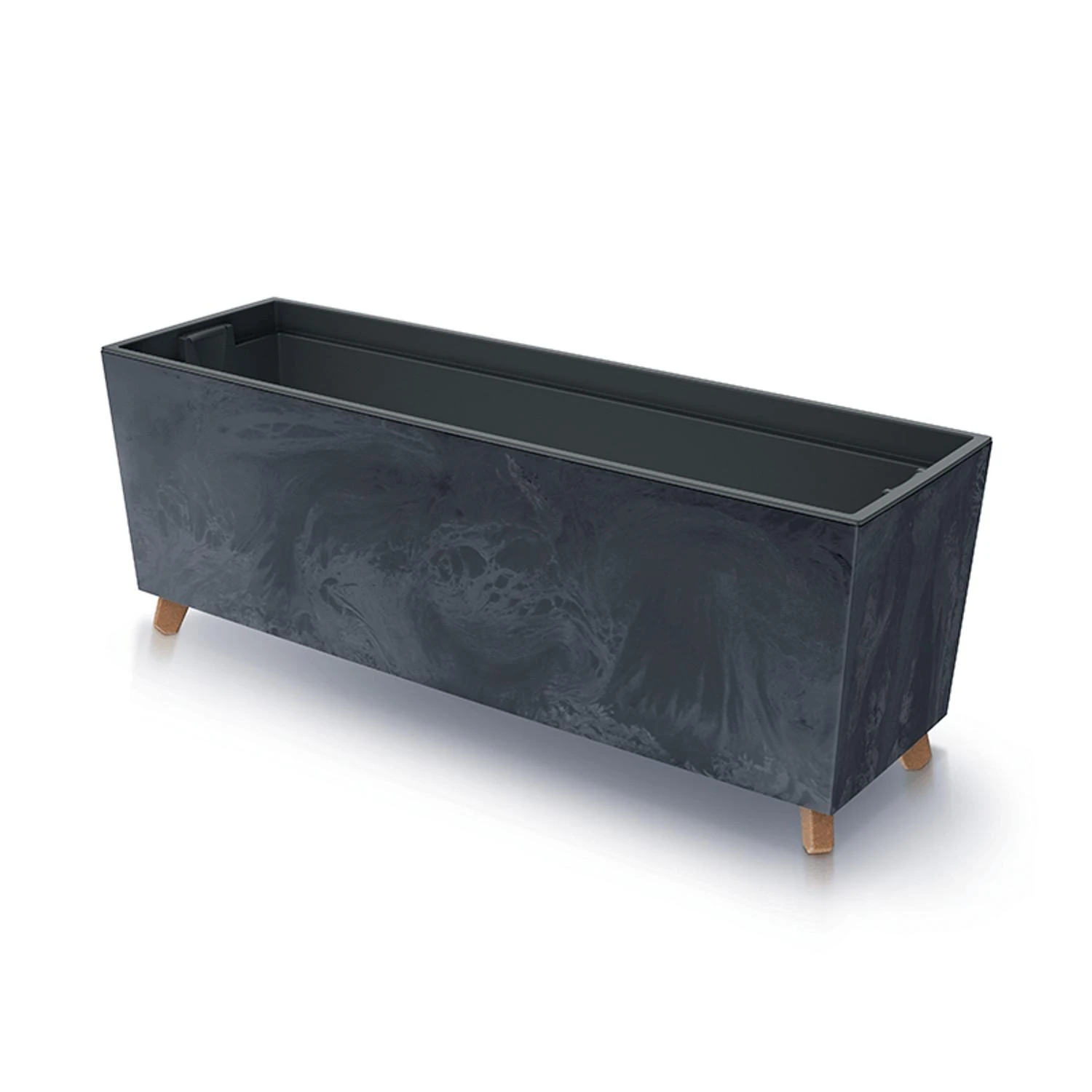 Vazonas Prosperplast URBI CASE BETON EFFECT N, CEN-81337, antracito spalvos