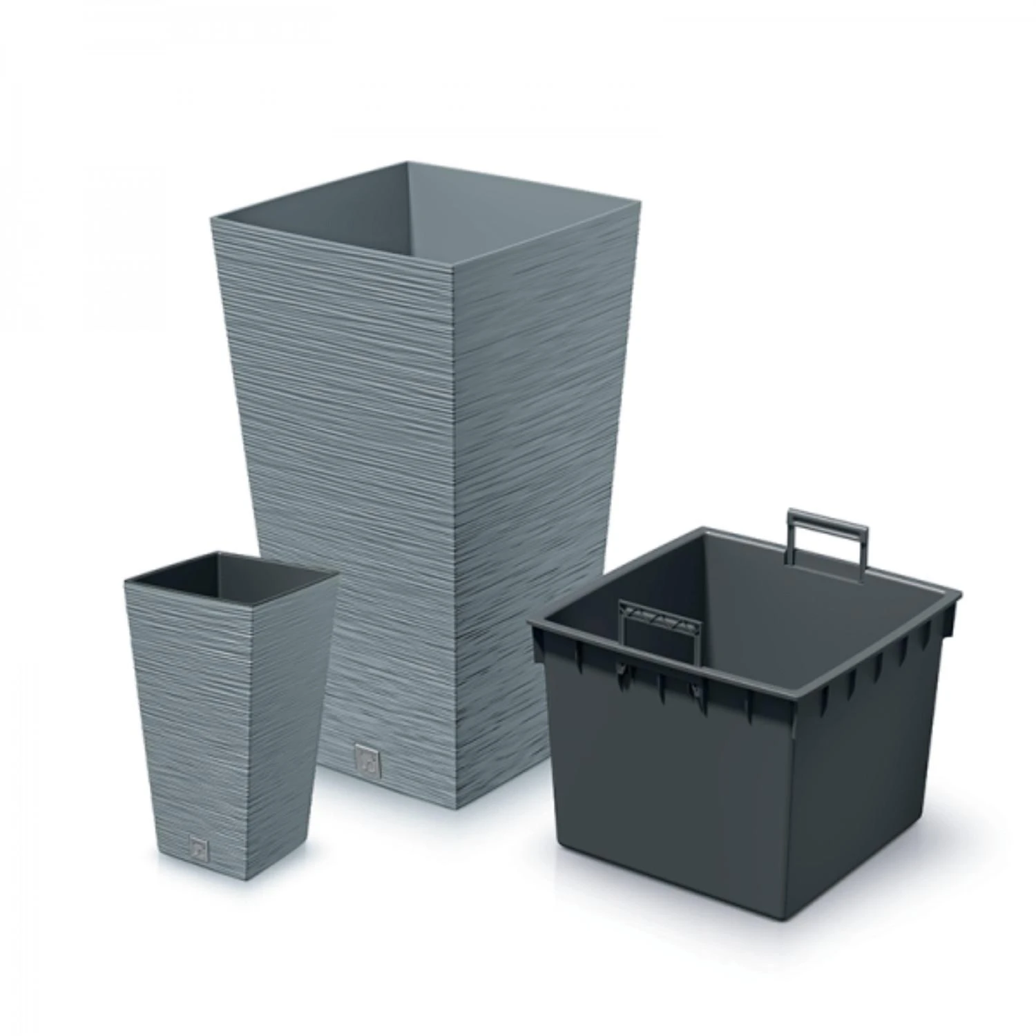 Prosperplast Doniczka FURU SQUARE DFSH265 vazonas - betonas