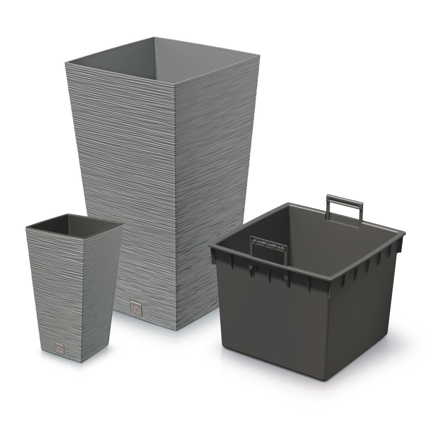 Prosperplast Doniczka FURU SQUARE DFSH240 vazonas - betonas