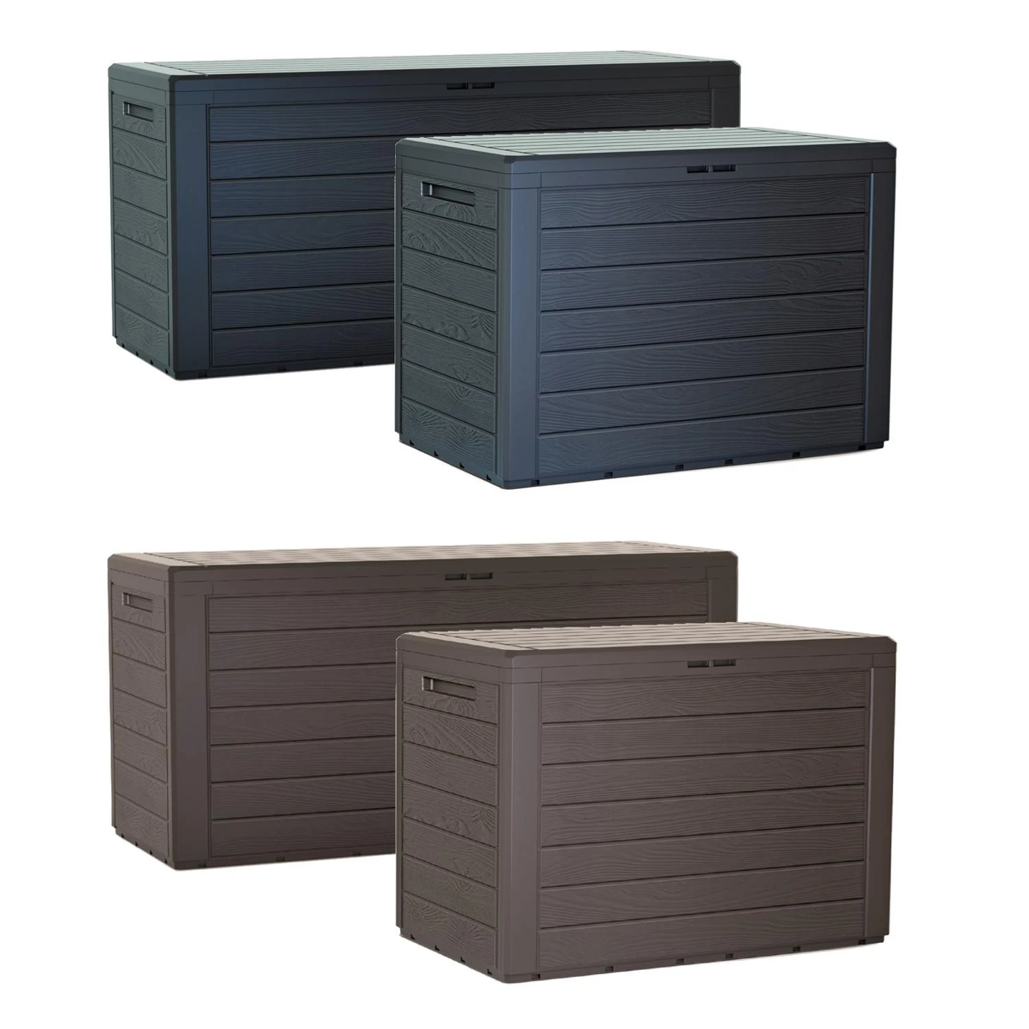 „Prosperplast“ sodo dėžė „WoodeBox“ 280 l – antracitas Sourcing
