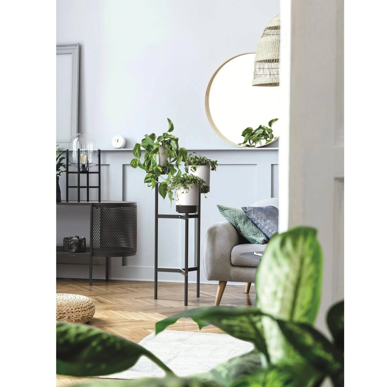 Prosperplast gėlynas BLOOMIE STAND - balta