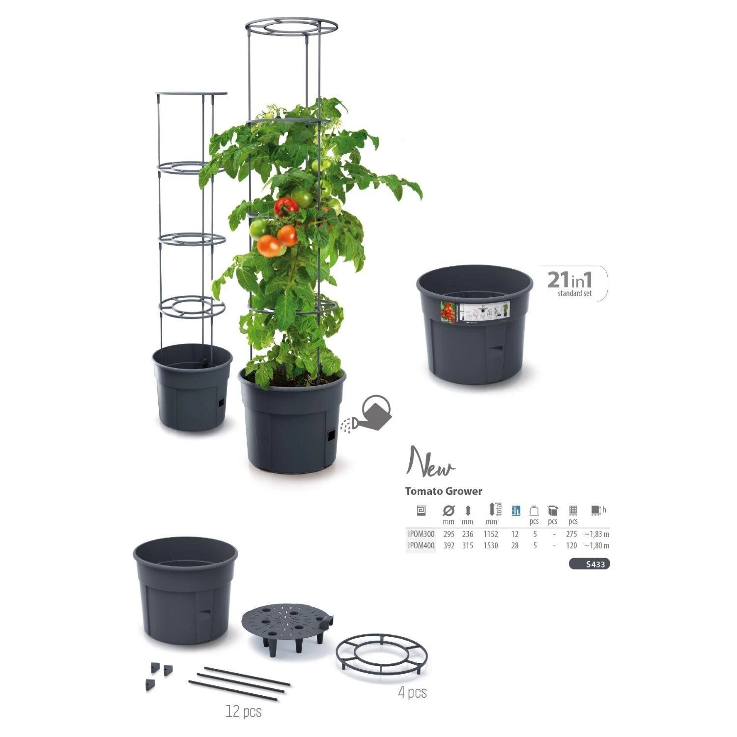 Prosperplast Vazonas Ipom400 31x39 cm