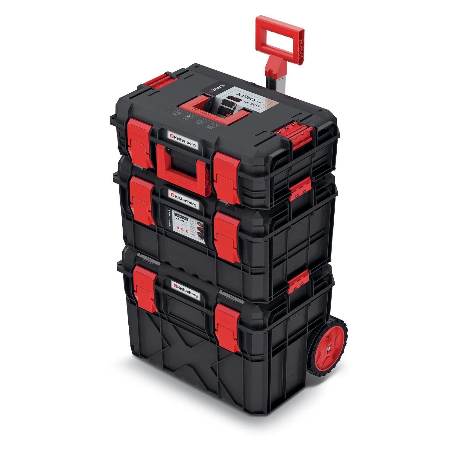 Prosperplast KISTENBERG Rinkinys X Block PRO 3in1 ĮRANKIŲ DĖŽĖS
