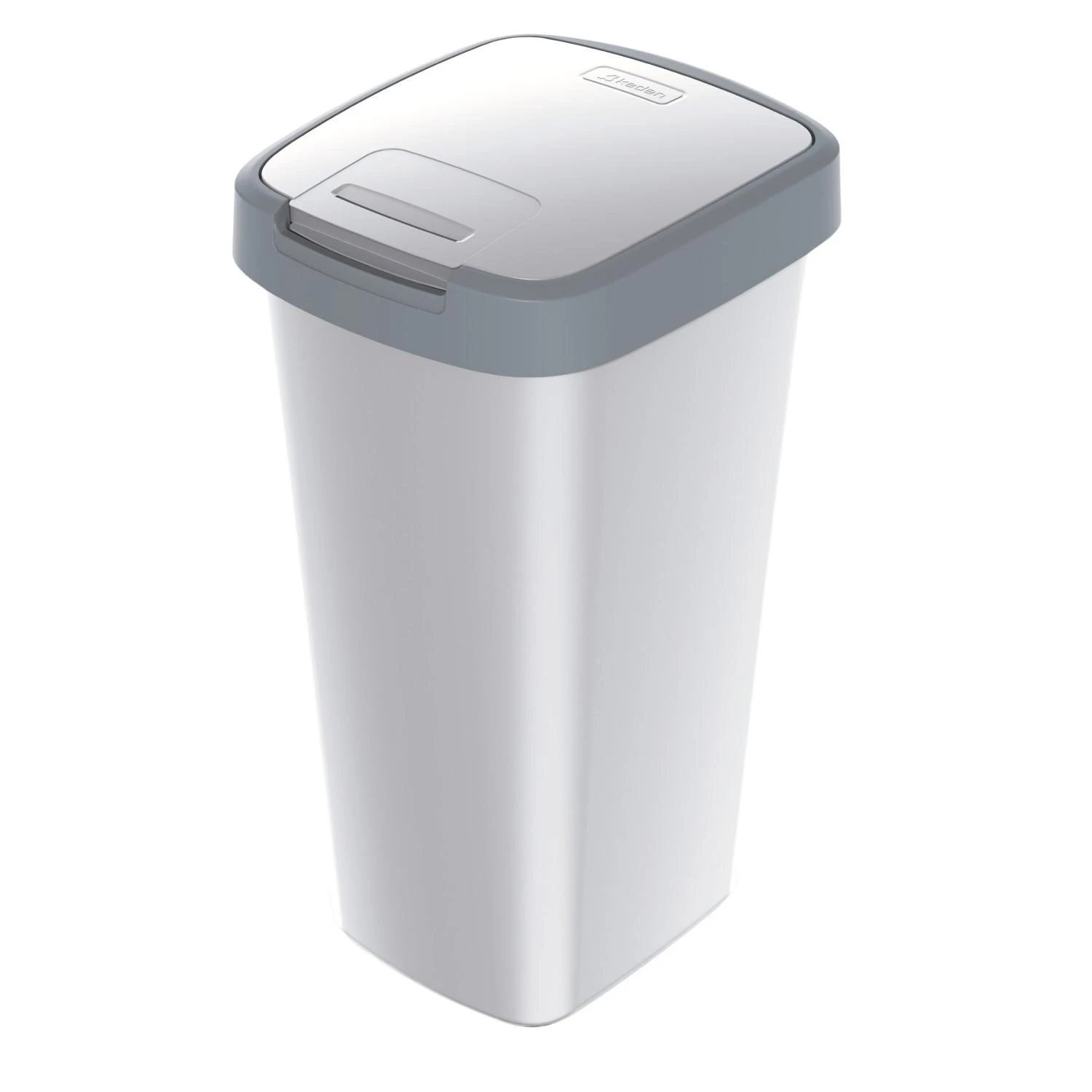Prosperplast Krepšys COMPACTA Q šiukšliadėžė - lygi pilka / uosio spalvos, 25 l, Keden