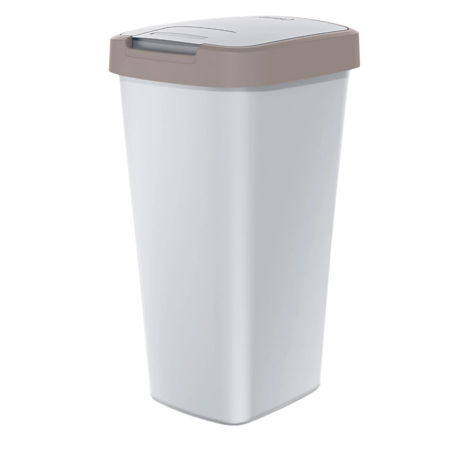 Prosperplast Keden šiukšlių dėžė Compacta Q, pilka su ruda apdaila, 25L