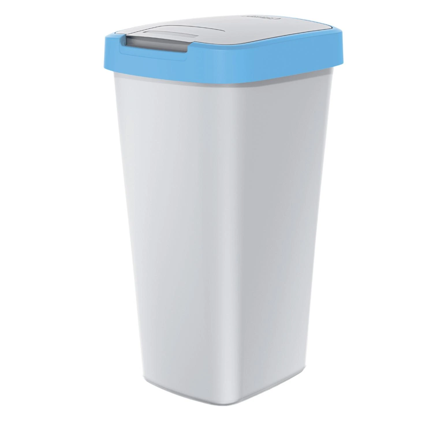 Prosperplast Krepšys COMPACTA Q šiukšliadėžė - šviesiai mėlyna / uosio spalvos, 25 l, Keden