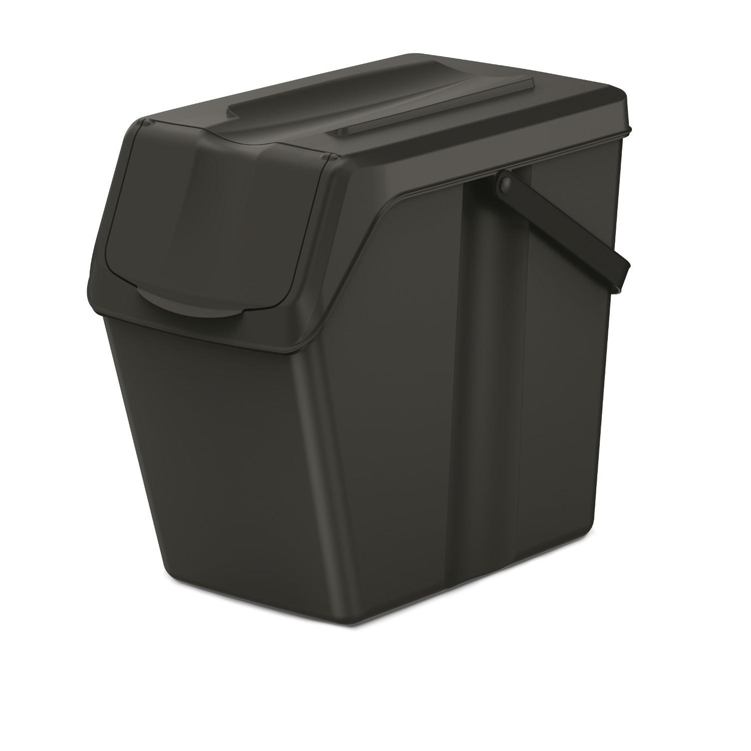 Prosperplast Krepšys Keden SORTI BOX 3x25L šiukšliadėžė - juoda, skirta perdirbti