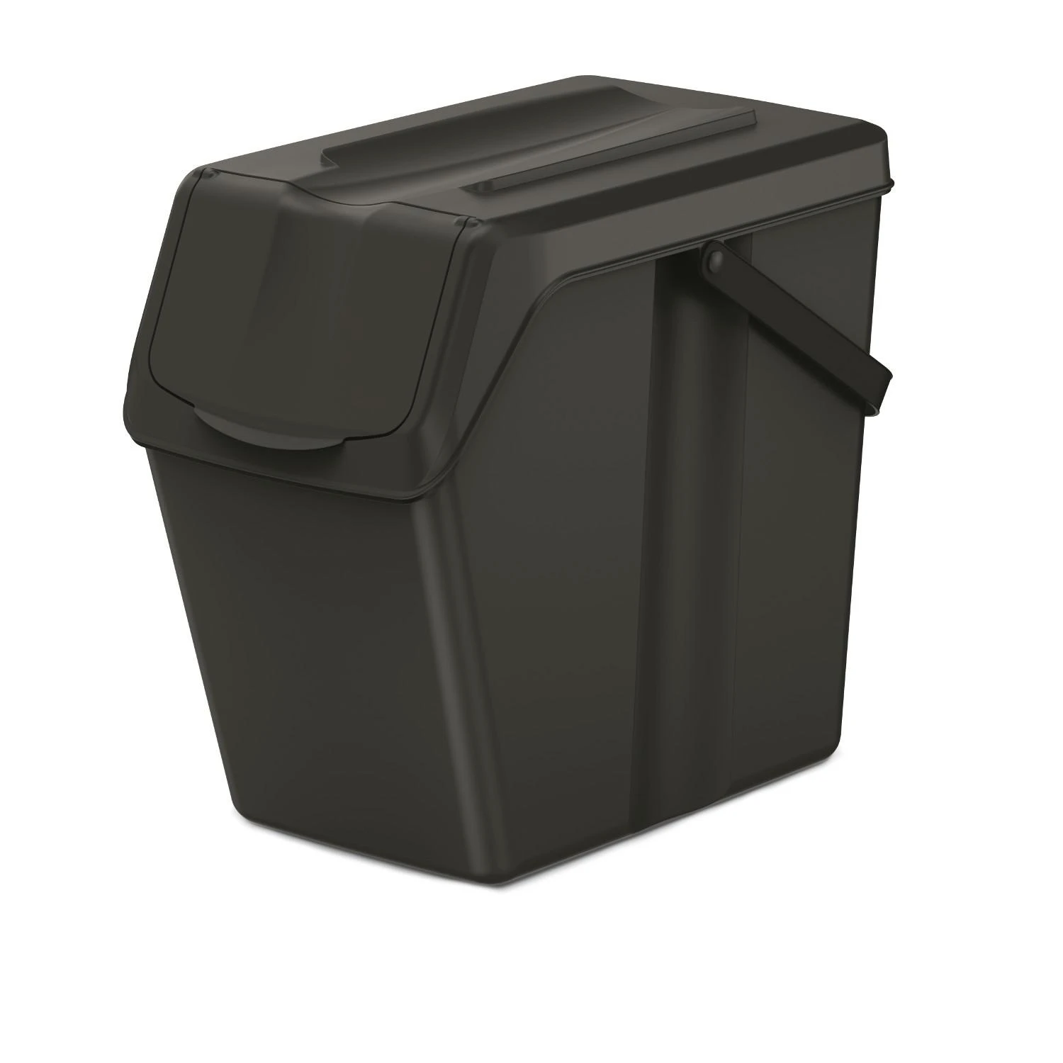 Prosperplast Juodos spalvos rūšiavimo konteinerių rinkinys SORTIBOX 4x25L