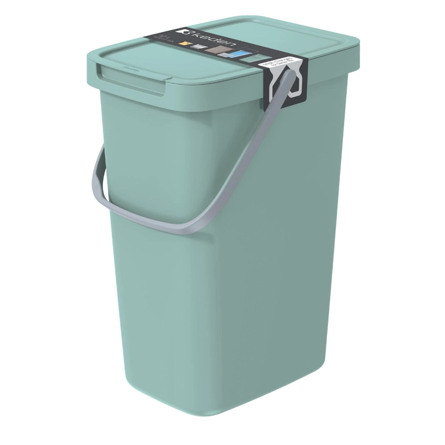 Šiukšliadėžė Prosperplast NHW12-5575C, 12 l l, žalia