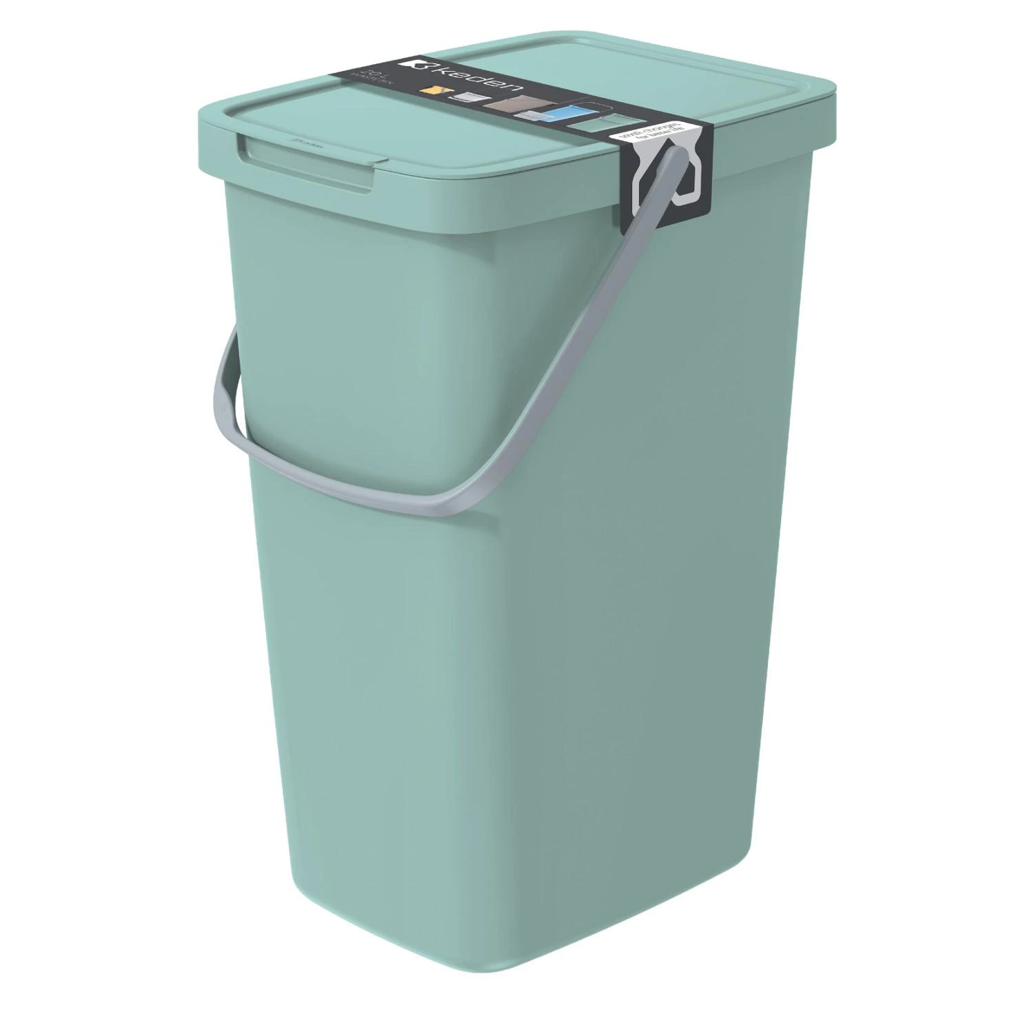 Prosperplast Krepšys SYSTEMA Q šiukšliadėžė - šviesiai žalia, 20 l. Keden