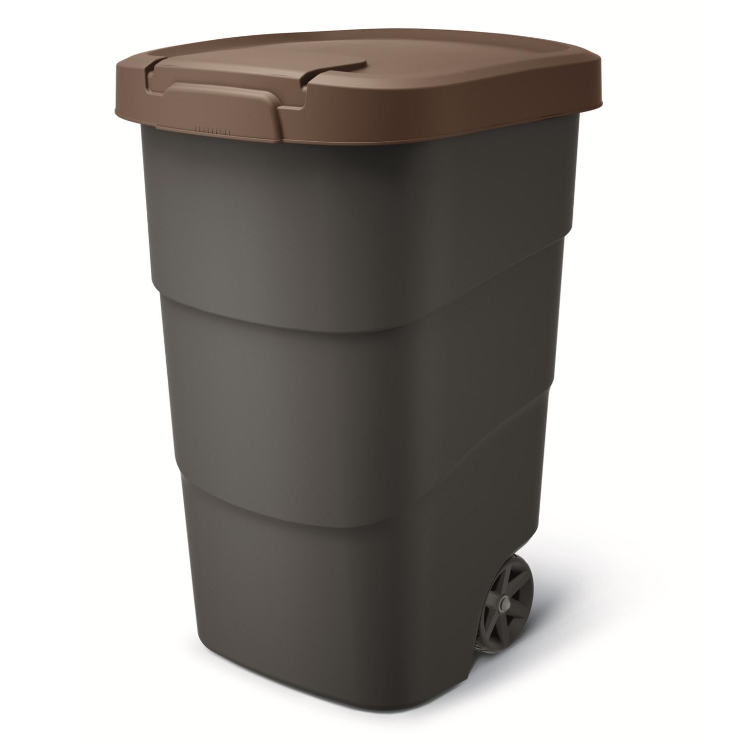 Prosperplast Krepšys WHEELER 95 l šiukšliadėžė - ruda